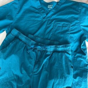 Uniform Advantage Caribbean Blue Scrub Set